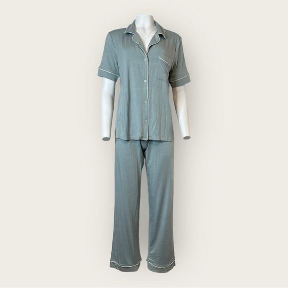 NWT | Hale Bob | 2-Piece Pant Pajama Set | Blue/White | Medium - Picture 2 of 16